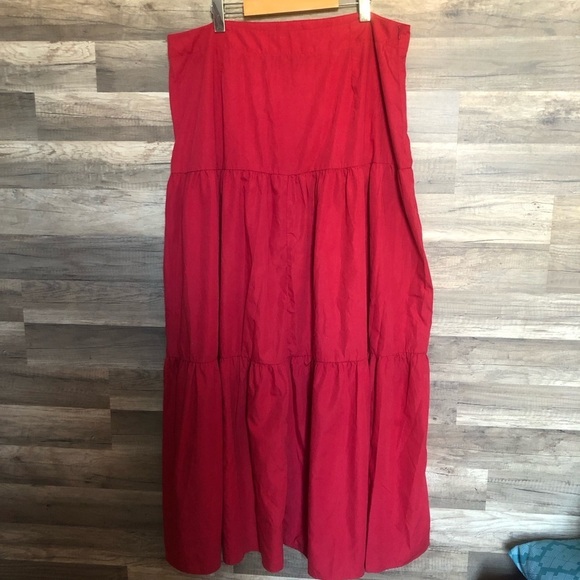 Vintage Boho Cotton Blend Peasant Tiered Prairie Maxi Skirt 5XL - Picture 5 of 8